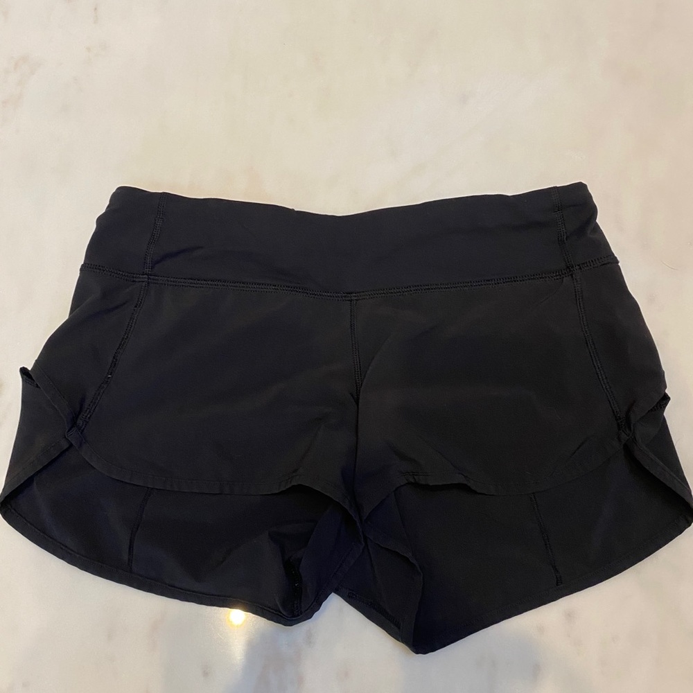 Black Lululemon Speed Shorts